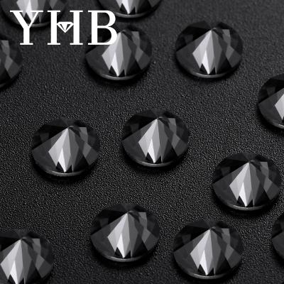 China Brand Glass Rhinestones Rhinestone YHB Hot Fix Glass Stones Crystal Point Back Rhinestones for sale