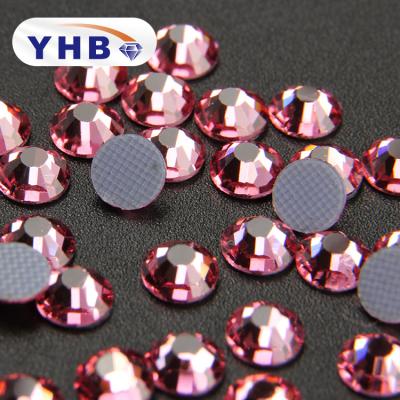 China Wholesale Bulk Rhinestone Glass Most Popular Light Rose Color Rhinestones for sale