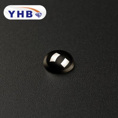 China Jet Hematite Ceramic Flat Bead Small And Large Multiple Size Round Ceramic Rhinestone Flat Bead Bead For Hair Clip for sale