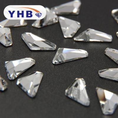 China YHB Brand Crystals Factory Lead Free Glass Crystal Fancy Stones And Triangle For Garment Embellishments for sale