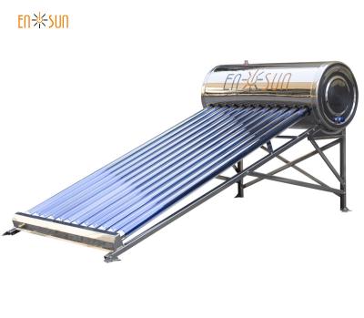 중국 Hotel factory price top gravity roof frame low pressure solar power water heater for sale 판매용