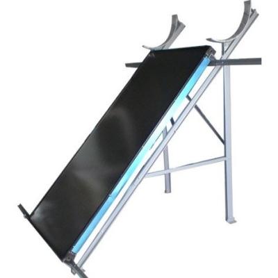 China Haining Hot Water Heating System Solar Panel Solar Heater with Damper Flat Plate Blue and Black Coating Solar Collector for sale