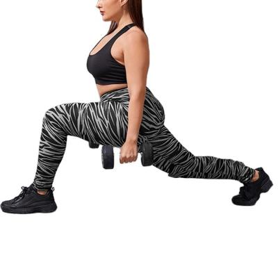 China New Custom Made Antibacterial Gym Workout Clothes High Waist Women Fitness Camouflage Printing Yoga Legging for sale