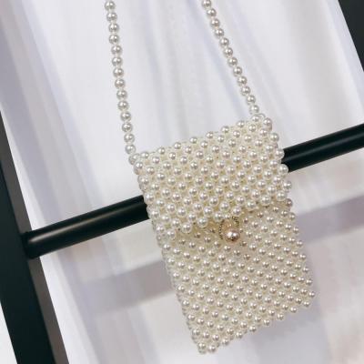 China 2019 new high quality vintage MINI bead bag bead bag beaded pearl bag for sale