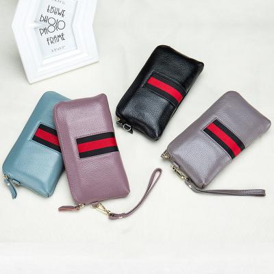 China Wholesale Anti-theft Genuine Leather Wallet Women Stand Bags Women Wallet for sale