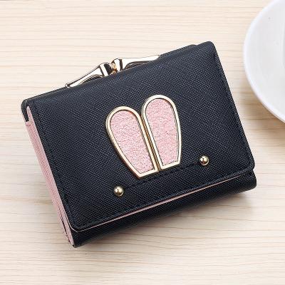 China New style cute personality female short female anti-theft mini wallet wallet purse for sale