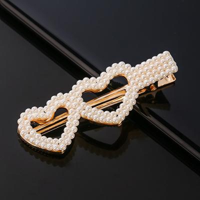 China Alloy+Resin Fashion Pearl Hair Clips Soft BB Hair Clips Women Hair Accessories for sale