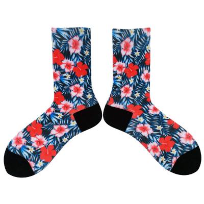 China Viable cheap china customized good quality 3d increasing sublimation socks all over print sock for sale