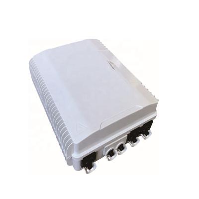 China FTTH Distribution Box PP FTTH ODB-24G 25*22*8 POL Mount Fiber Optic Access Terminal for sale