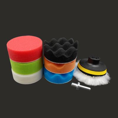 China Full Functions/Wide Range of Use Car Waxing Sponge Combination Set Sponge Wheel Polishing Pad Multifunctional Car Beauty Polishing Machine Wool Polishing Wheel for sale