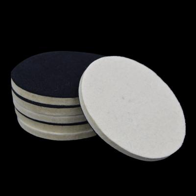 China Mirror Polishing Self-adhesive Glass Polishing Wheel Wool Wheel Polishing Pad Brush Bristle Pad Mirror Polishing Thick Pad Wool for sale