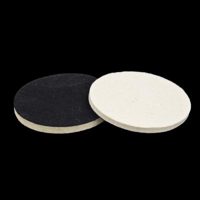 China Self-adhesive Self-adhesive Mirror Pad Wool Wheel Polishing Buffing Polishing Disc for Stone Polishing for sale