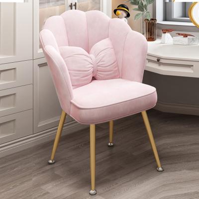 China (Size)Nordic Dining Chair Gold Metal Leg Adjustable Velvet Armchairs Tufted Velvet Pink Chair For Dining Room for sale