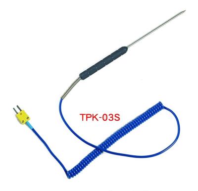 China Industrial TPK-03S TYPE K Thermometer Temperature Meter Thermocouple Immersion Probes for sale