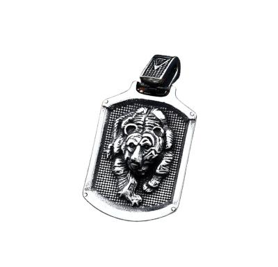 China King of the Forest Tiger Stainless Steel Necklace Warrior CLASSIC Steel Men's Pendant for sale