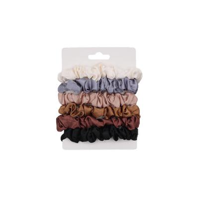 China 2020 Fashion Package 6pcs Scrunchies Set Wholesale Satin Scrunchies for sale