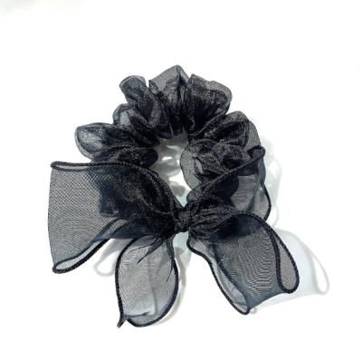 China Fashional Fast Delivery Leopard Hair Scrunchies Mesh Scrunchies For Hair for sale