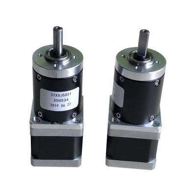 China Compact NEMA 14 Geared Stepper Motor 32mm High Torque Gearbox 5V Two Phase Planetary Stepping Motor With 35BYGH34-51PG Gearbox for sale