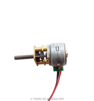 China 15mm 2 Phase 4 Wire Micro Stepper Motor Metal Gearbox 5V 18 Degree Angle Geared Stepper Motor SM15-816G for sale