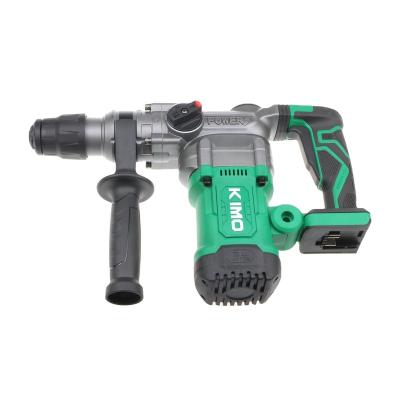 China Construction KIMO Cylinder Brushless Motor Electric Power hand rrill 22mm machine With Drill Bits Cordless Rotary Hammer Drill for sale