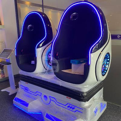 China Metal Game Park Roller Coaster 9D VR Chair With 3D Virtual Reality Glass 2 Seater VR Egg Machine 9d Chair 9d Virtual Reality for sale