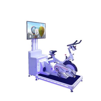 China ALLOY Indoor Sports Vr Racing Game Machine Fitness Bike 9D Vr Bicycle Simulator Virtual Reality VR Bike Simulator for sale