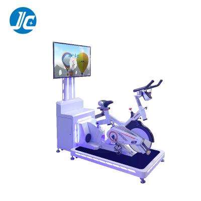 China ALLOY Price Cheap Vr Fitness Equipment Racing Game Simulator Virtual Reality Exercise Bike Bicycle 9d Vr Fitness Bike for sale