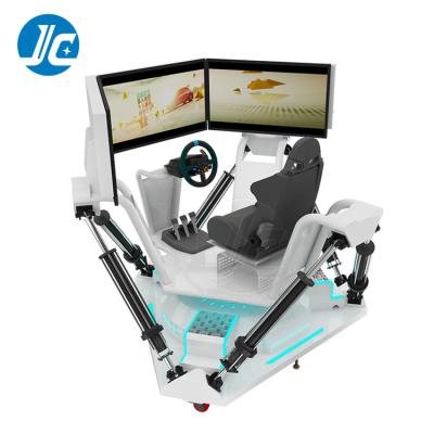 China ALLOY VR Racing Three-Screen Simulation Driving Virtual Video Game Equipment VR Car Racing Simulator for sale