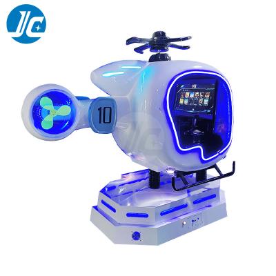 China 2022 ALLOY Theme Park Rides Fiberglass Virtual Reality Games Machine Flight Simulator Aircraft 9d Cockpit Indoor VR Helicopter for sale