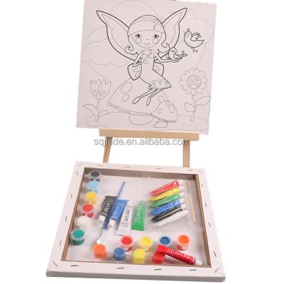 China Best-selling non-toxic line printed stretched canvas for painting for sale