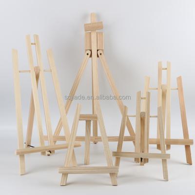 China 2021New Style Durable Sketch Pine Wood Knock Down Easel With Low Price for sale