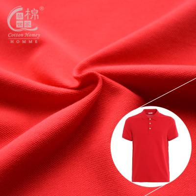 China High Anti Pill Standard Mercerized 40S Combed Cotton 5% Pique 95% Cotton Spandex Knitted Knitting Fabric for sale