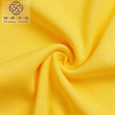 China High quality anti-static china warp knit cotton fabric wholesale durable comfortable cotton rib fabric for cuffs and collars for sale