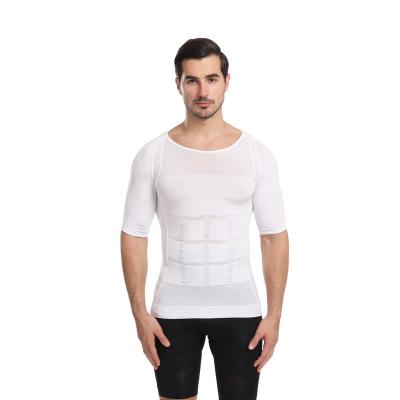 China QUICK DRY Tank Top Workout Vests Slim Abdomen ABS Body Shaper Men Sports Gym Vest for sale