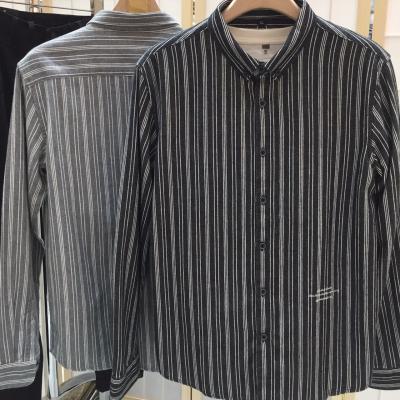 China Low price striped male social men's 100% cotton dress shirt cotton dress shirt anti-pilling shirts moq for sale