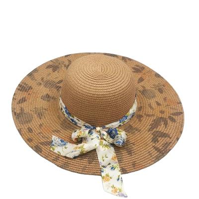 China Striped New Design Wholesale beach fashion custom sun summer women lady straw visor hat for sale