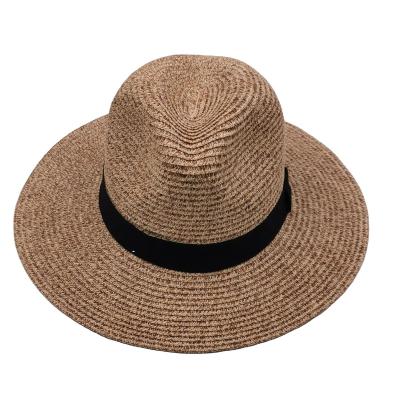 China Striped Wholesale New Materials lady summer beach straw hat for ladies for sale