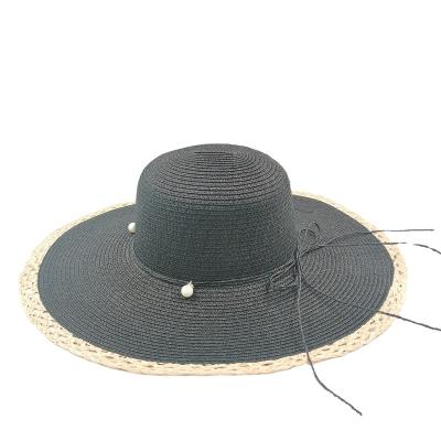 China Striped Professional Customization wholesale lady straw hat women hats summer wide brim for sale