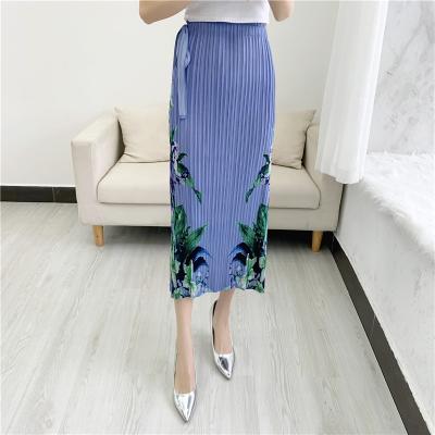 China Tianbao Fashion Breathable Wholesale High Quality Lace Pleated Skirt Casual Hip Wrap Skirt for sale