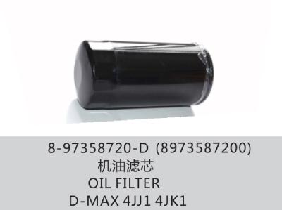 China 8-97358720-D (8973587200) D-MAX 4JJ1 4JK1 OIL FILTER OEM SIZE for sale