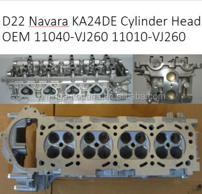 China D22 Navara Cylinder Head 11040-VJ260 11010-VJ260 KA24DE Standard OEM Size for sale