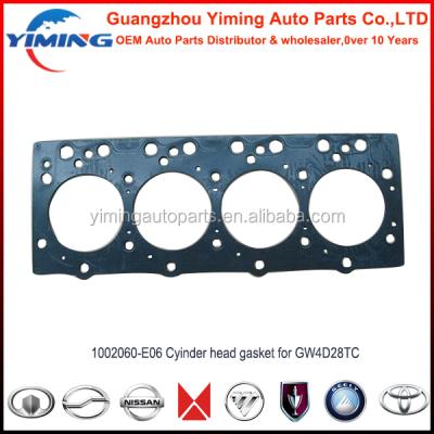 China cylinder head gasket 1002060-E06 for Great Wall 2.8TC OEM SIZE for sale