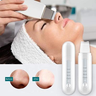 China DEEP CLEANSING Ultrasonic Skin Scrubber Face Waterproof Ultrasonic Skin Scrubber Spatula Facial Deep Cleaning Face for sale