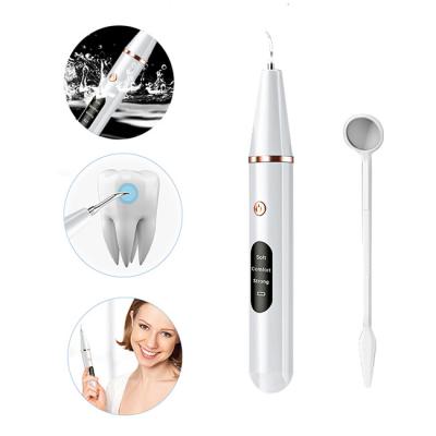 China Easily Remove Dental Calculus Home Dental Calculus Scaler Ultrasonic Sonic Plaque Remover Machine Portable For Adult for sale