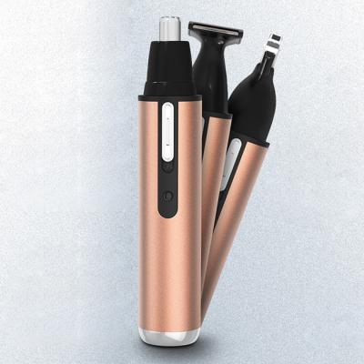 China Fanshion High Quality 3 in 1 Nose and Ear Hair Trimmer Electric Steel Nose Trimmer for sale