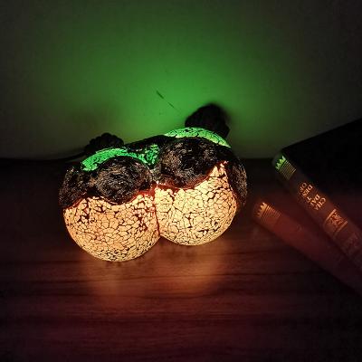 China Industrial Decorative Creative Split Night Light Resin Base Handmade Bird Table Lamp,Retro Homestay Bedroom Restaurant Hotel Lighting for sale