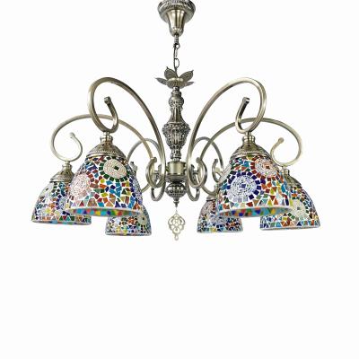 China 6am Mediterranean Hotel Guesthouse Restaurant Cafe Specialty Bedroom Living Room Retro Chandeliers Turkish Handmade Glass for sale