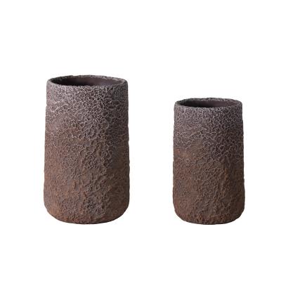 China Mini Cement Planter Concrete Flower Vase wholesale cement flower vase for planter for sale