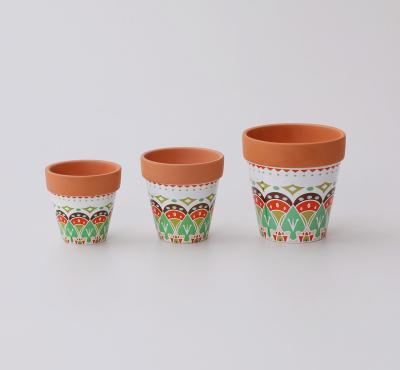 China Terracotta Pot Multiple Models Drainage Holes Clay Mini Large Terracotta Terracotta Flower Pot For Plants for sale