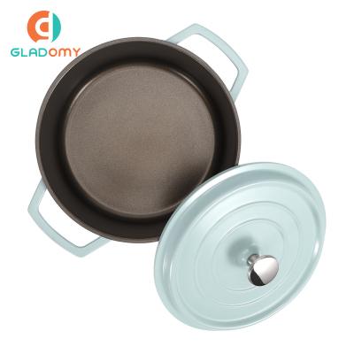 China Stocked All Stove Compatible Sound Non Stick Casserole Die Cast Aluminum Casserole Lid for sale